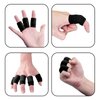 Finger Sleeves , Thumb Splint Brace For Finger Support, Breathable Elastic Finger tape, Compression pression Protector For Reliving Pain, Triggger Finger, Compression Aid For Sports, 10PCS (black)