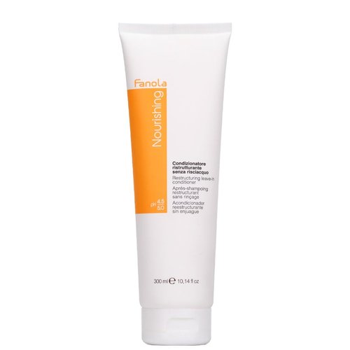 Fanola Restructuring Leave-in Conditioner, Deep Hydration and Nourishment to Dry, Stressed and Damaged Hair, Enriched Formula with Milk Proteins and Argan Oil, 300