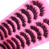 Emotao False Eyelashes Natural Cat Eye Lashes Lightweight 10 Pairs C Curl Wispy Eyelashes Curly 3D Faux Mink Eyelashes Pack (Cat Eye D02)