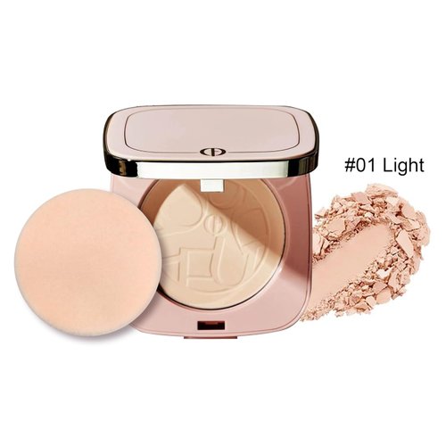 Face Compact Powder Makeup ，Pressed Powder Long Lasting Oil Control Waterproof Sweatproof Powder，Makeup for Flawless Finish All Day，Christmas date artifact （8030）