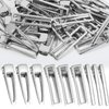 LEOBRO 50 PCS Metal Hair Clips, Alligator Hair Clips, Hair Barrettes for Women, Clips for Hair, Hair Clips for Women, Girl, Hair Pins, Clips for DIY Hair Bow, Crafts, Silver