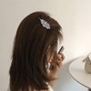 Iaceble Bohemia Rhinestone Hair Clips Barrette Crystal Leaf Hairclip Hairpin Gold Leaf Side Clips Barrette Shining Leave Head Clip Hairpin Bridal CZ Head Clip Hair Accessories for Women and Girls Headdress (Gold)