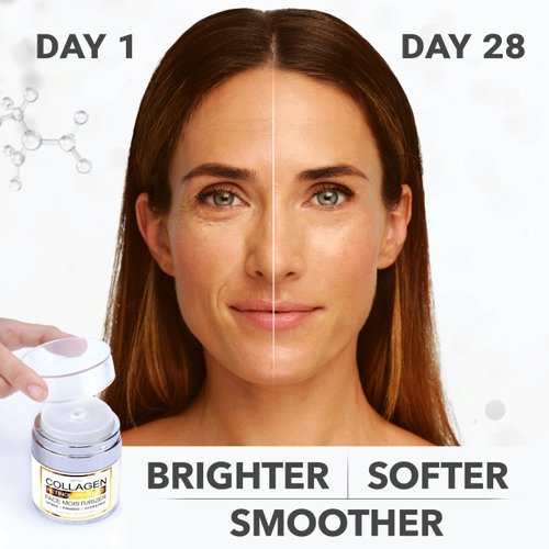 Collagen Cream - Face Moisturizer - Anti Aging Face Cream - Wrinkle Cream for Women and Men with Retinol, Peptides and Hyaluronic Acid - Day and Night - Best Facial Moisturizer