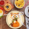 50 Pcs Fox Face Paper Dessert Plates Fox Party Supplies Woodland Animal Fox Plates 7"Fox Plates Jungle Animal Fox Theme Baby Shower Jungle Animal Cartoon Fox Birthday Party Decorations (Fox Face)