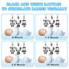 XIXILAND Black and White Baby Toys 0-3 Months, Car Seat Toys Stroller Toys Hanging Rattle Toys, Infant Toys Newborn Toys High Contrast Baby Toys with Wind Chimes for 0 3 6 9 12 Months Boys Girls