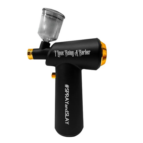 HAIRFUSION Cordless Airbrush Hair Dryer-Hair Enhancer for Beard & Lineup-Barber Hair and Beard Applicator for Thicker & Fuller Hairstyling-Men's Grooming Products