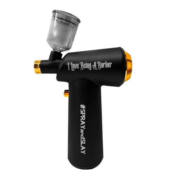 HAIRFUSION Cordless Airbrush Hair Dryer-Hair Enhancer for Beard & Lineup-Barber Hair and Beard Applicator for Thicker & Fuller Hairstyling-Men's Grooming Products