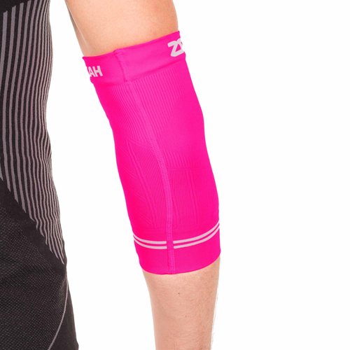Zensah Compression Tennis Elbow Sleeve for Elbow Tendonitis, Tennis Elbow, Golfer's Elbow - Elbow Support, Elbow Brace,Small,Neon Pink