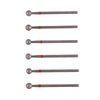 MZCMSL 6pcs Pro Diamond Ball Bits,Cuticle Drill Bit Set for Russian Manicure,3/32 Shank efile Bit (φ5.0mm)