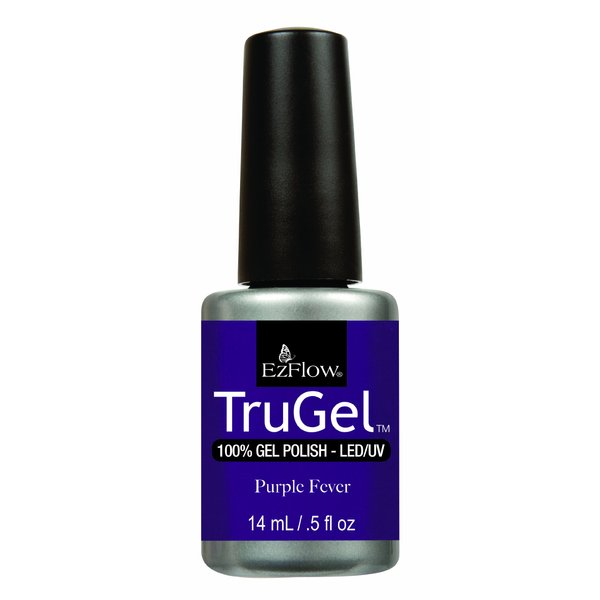 Ez Flow Trugel 4th Launch Nail Lacquer, Purple Fever, 0.5 Fluid Ounce
