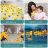 Rubber Duck Bath Toys 50PCS Mini Ducks Bulk for Kids Baby Shower Decorations Birthday Party Favors Gift Classroom Summer Beach Pool Activity Carnival Game
