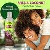 Grohealthy Shea & Coconut Flat Out Fighter Cream for Flyaway & Frizzy Hair - Helps Smooth, Repair, Rebuild, & Moisturize with Omega 3 & Coconut Oil, Sulfate-Free - 8 Ounce, Single