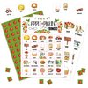 HMJKL Fall Bingo Game, Fall Harvest Bingo Cards Set, Thanksgiving Party Birthday Party Bingo Supplies for Adults, Family Friends Activities Favors Decorations for 24 Player, 02