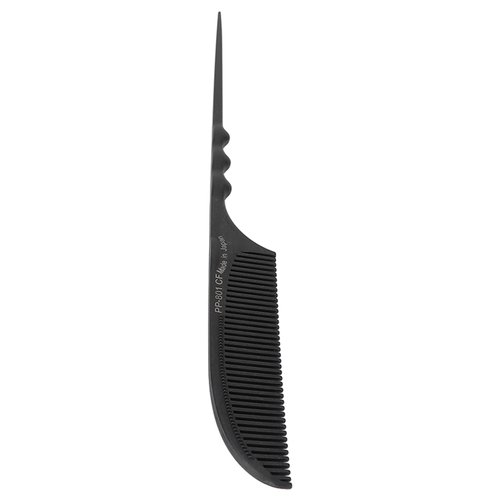 Tail Comb, Durable Hair Comb High Temperature Resistance for All Hair Types Black(PP-801)