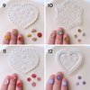 KEOKER Polymer Clay Molds - 12 Pcs Floral Polymer Clay Molds for Jewelry Making, Mini Clay Molds, Polymer Clay Molds for Polymer Clay Earrings Decoration (Substitute Polymer Clay Cutters) (12PCS)