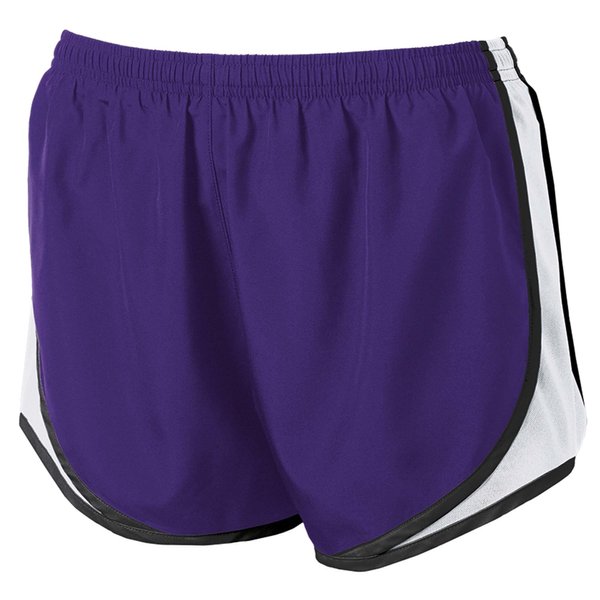 Joe's USA Ladies Moisture-Wicking Track & Field Running Shorts-2XL-Purple