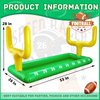 Inflatable Football Field Cooler Football Party Drink Cooler Football Party Decor Inflatable Ice Serving Bar for Game Sports Party Supplies Decorations Drink Beer Food, 53 x 28 in