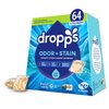 Dropps Odor & Stain Biobased Power Laundry Detergent Pods, Clean & Crisp (64 Count) - HE Compatible Laundry Pods for Fresh Clothes - Laundry Soap Supplies & Recyclable Paperboard Packaging