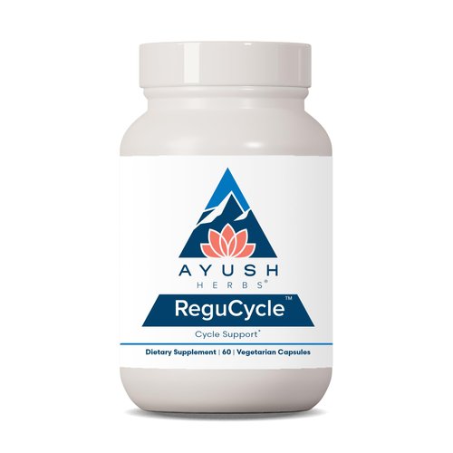 Ayush Herbs Regu-Cycle, Female Reproductive Health and Hormonal Support, Ayurvedic Herbal Supplement, 60 Vegetarian Capsules