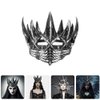 WOFASHPURET Crow Crown Cosplay Headpiece - Gothic Queen Tiara Costume for Women and Men, Goth Party Decor