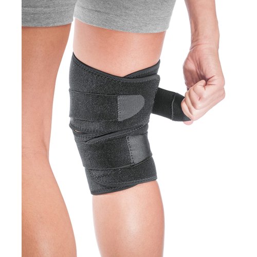 Mueller Sports Medicine 4 Way Adjustable Knee Brace-Pain Relief Support for Arthritis, Meniscus Tear, ACL, and Joint, One Size Fits Most, for Men and Women, Black