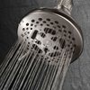 HOTEL SPA - Shower Head High Pressure with High Flow Showerhead - 4.25 Inch Rain Shower Head - Brushed Nickel Shower Heads, 7-Setting, French Designer Collection, Showerspa (Brushed Nickel)