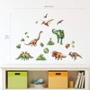 DECOWALL DS-8034 Watercolour Dinosaur Kids Wall Stickers Wall Decals Peel and Stick Removable Wall Stickers for Kids Nursery Bedroom Living Room (Small) d?cor