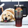 Caiibaoob Golden retriever Tumbler for Dog Owner Gift,Golden retriever Water Bottle with Handle Insulated Reusable Stainless Steel 40oz (Golden retriever)