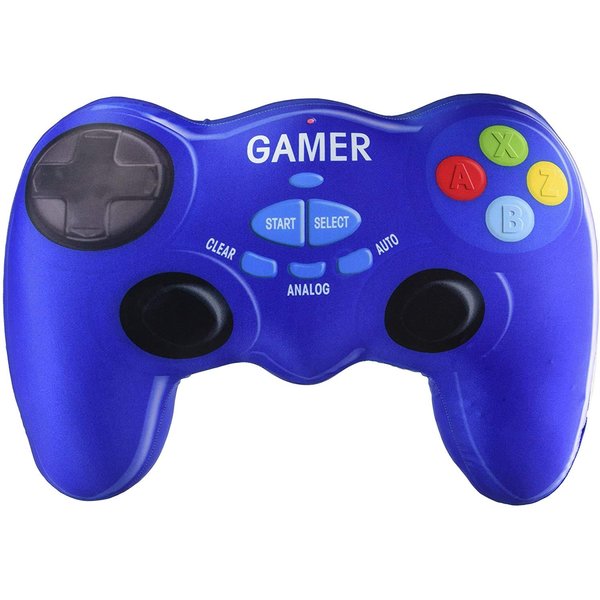 iscream Game On! Video Game Controller Shaped 17.5" x 14" Microbead Accent Pillow