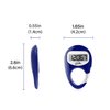 iGANK Simple Walking Pedometer 3D Step Counter for Men Women Kids (Blue)