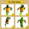 9'' Cute Talking Parrot Repeats What You Say Electronic Interactive Plush Toy Stuffed Animal Record Parrot Waving Wings Funny Bird Toys for Children Girls Boys Best Xmas Gift (Green Parrot)