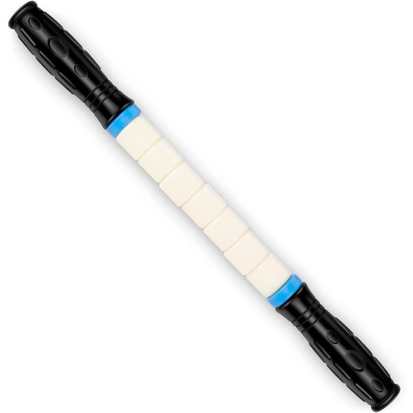 iGreely Premium Muscle Roller The Ultimate Massage Roller Stick 17 Inches Recommended by Physical Therapists Promotes Recovery Fast Relief for Cramps Soreness Tight Muscles-White