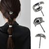 EOQPDECD 3Pcs Metal Hair Clip Set, High Ponytail Buckle Claw Clips for Women, Hair Accessories for Thick Thin Long Hair, Daily Party Gift