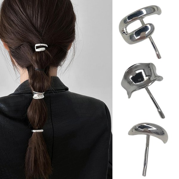 EOQPDECD 3Pcs Metal Hair Clip Set, High Ponytail Buckle Claw Clips for Women, Hair Accessories for Thick Thin Long Hair, Daily Party Gift