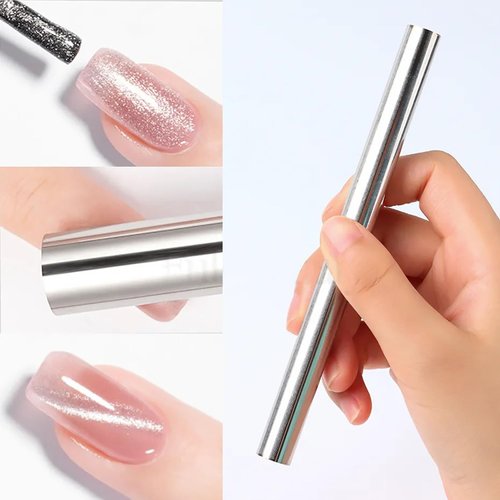 SILPECWEE 1pc Nail Magnet Cat Eye Magnet for Nails Cat Eye Gel Nail Polish Magnetic Wand Nail Art Magnet Strong Magnet Stick For Home DIY, Salon, Studio