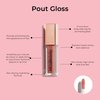 MCoBeauty Pout Gloss Ultra Shine, Clear, Non-Drying Lip Plumping Lip Gloss, Long-Wearing Finish, Vegan, Cruelty Free Cosmetics