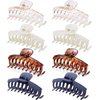 GQLV Hair Clip, 3 Count - Big Flower Claw Clips for Women/Girls, Strong Hold Cute Hair Clips for Thick Hair, Nonslip Hair Clips, Colorful Hair Styling Accessories, Birthday Gifts