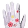PaYaPa in NEW YORK, GH Women's Leather Golf Gloves One Pair (Flower Printed Both Hands)