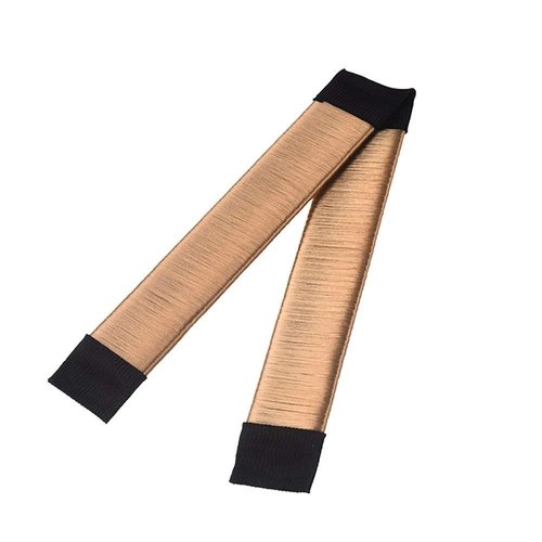 Aisonbo Hair Bun Maker, Size 5.9 inch Magic Bun Shaper Donut Hair Styling for Kids Curler Roller Dish Headbands,3 Pack,Brown…