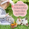 8 Pcs Stacking Cups for Rabbits Safe Plastic Rabbit Toys of Different Sizes, Stackable Bunny Toys, Enrichment Toys for Small Animals Rabbit Chinchilla Guinea Pig Parrot Hiding Food and Playing
