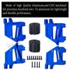 hopsupRC RC Straps Tall Battery Hold-Downs Upgrades Part for X-Maxx 6S 8S,Aluminium Tall Battery Holder Mount Hold Down Hops Up,Navy Blue