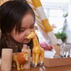 HABA Little Friends Giraffe - 6.75" Chunky Plastic Zoo Animal Toy Figure