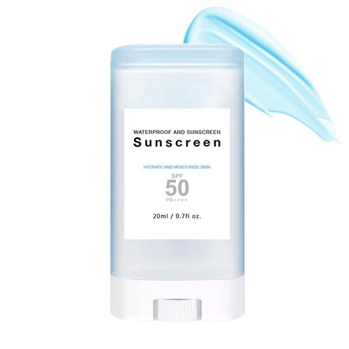 Face Sunscreen Stick Sunscreen Sun Stick SPF50+ PA++ Lightweight Sunscreen Stick Face, Moisture Stick Sunscreen Korean, No Sticky Refreshing Sun Stick for All Skin Type