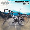 1:10 Scale Die-Cast Alloy Mini Mountain Bike Bicycle Model Toy Desktop Decoration Crafts for Cycling Lovers Bike Racers Athletes Children Boys and Girls (Black)