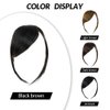 Shinon Thick Side Bangs Natural Clip on Bangs Real Human Hair Side Swept Bangs Clip in Fringe Bangs Hair Extensions Natural Black