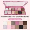 12-Color Matte Nude Eyeshadow Palette - High Pigmented, Natural-Looking, Ultra-Blendable, Long-Lasting Neutral Makeup for Older Women