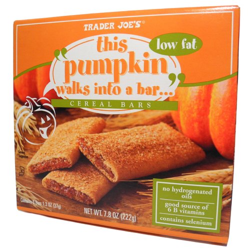 Trader Joes This Pumpkin Walks Into A Bar... Cereal Bars