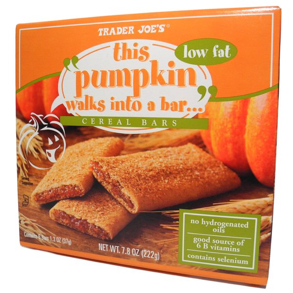 Trader Joes This Pumpkin Walks Into A Bar... Cereal Bars