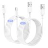 2Pack 3ft Car Carplay Cable for Apple iPhone 16 Pro/16/15 Pro Max/15 Plus/15, USB A to USB C Carplay Charger Cord, iPad Pro 12.9/11,10th, Air 5th/ 4th,iPad Mini 6th Gen Car Charging Cable 3 Feet