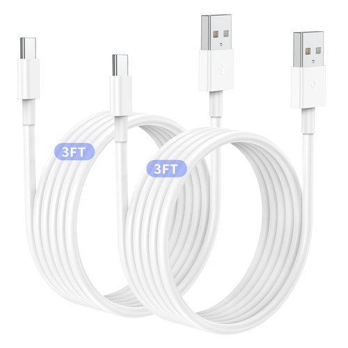 2Pack 3ft Car Carplay Cable for Apple iPhone 16 Pro/16/15 Pro Max/15 Plus/15, USB A to USB C Carplay Charger Cord, iPad Pro 12.9/11,10th, Air 5th/ 4th,iPad Mini 6th Gen Car Charging Cable 3 Feet